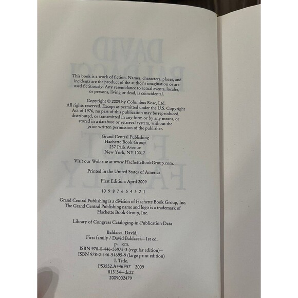 Lot 6 David Baldacci 4x first edition hardcover, paperback book collection - Picture 6 of 9